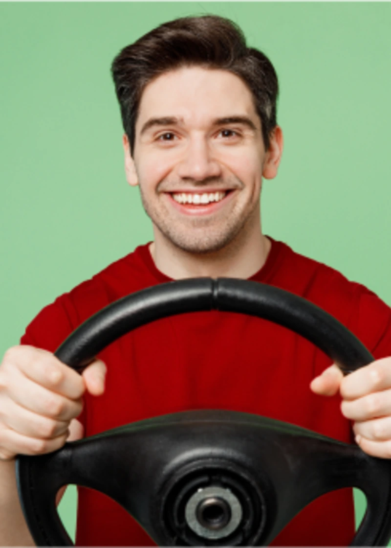 Happy learner driver